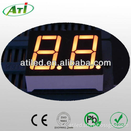 0.56" 7 segment led display 2 digit yellow color